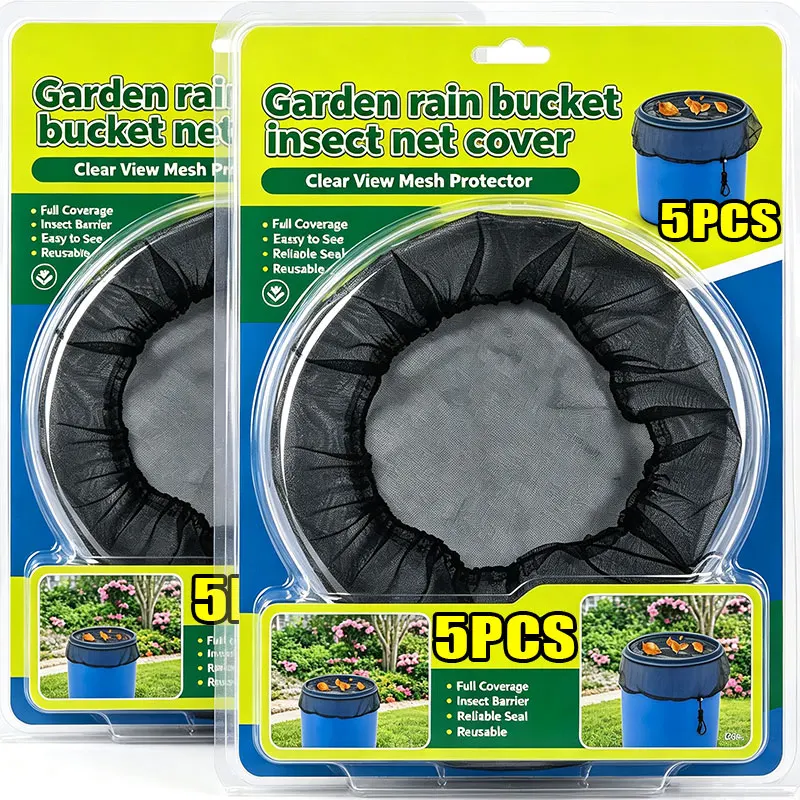 Rain Barrel Netting Screen Rainwater Tank Lid Net Water Collector Mesh Cover Garden Water Bucket Covers Insect Filter Protector
