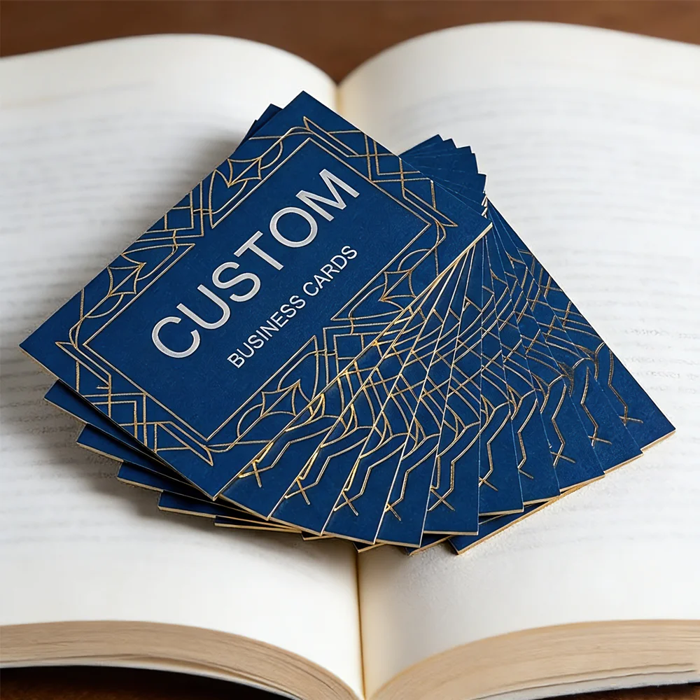 200/500/1000pcs Customizable Cards, Personalized Business Cards with Acrylic Storage Box, Waterproof Thank You Invitations