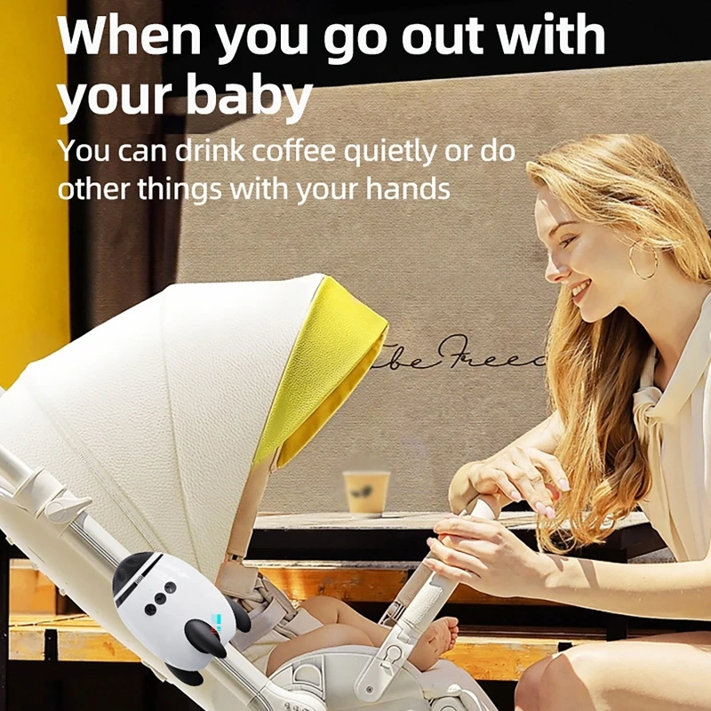 عربة الأطفال الروك جهاز مهدئ الصوت USB قابلة للشحن الروك المحمولة سماعة لاسلكية تعمل بالبلوتوث النوم المعونة تهتز جهاز النوم #4