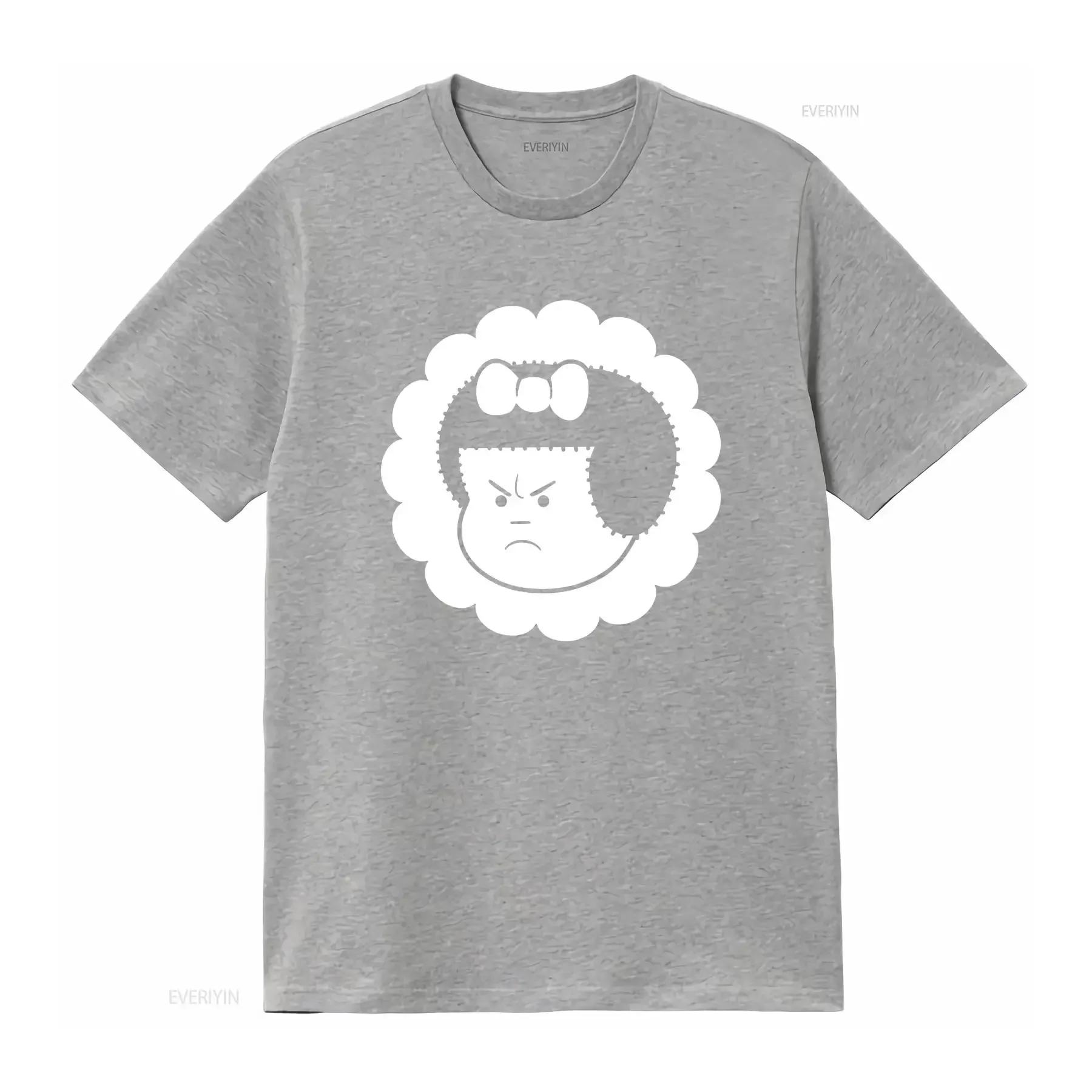 تي شيرت Frowning Nancy Flower بأكمام قصيرة تي شيرت عتيق مغسول كاجوال قليلاً قابل للتنفس ملابس مصممة مريحة وأنيقة #4