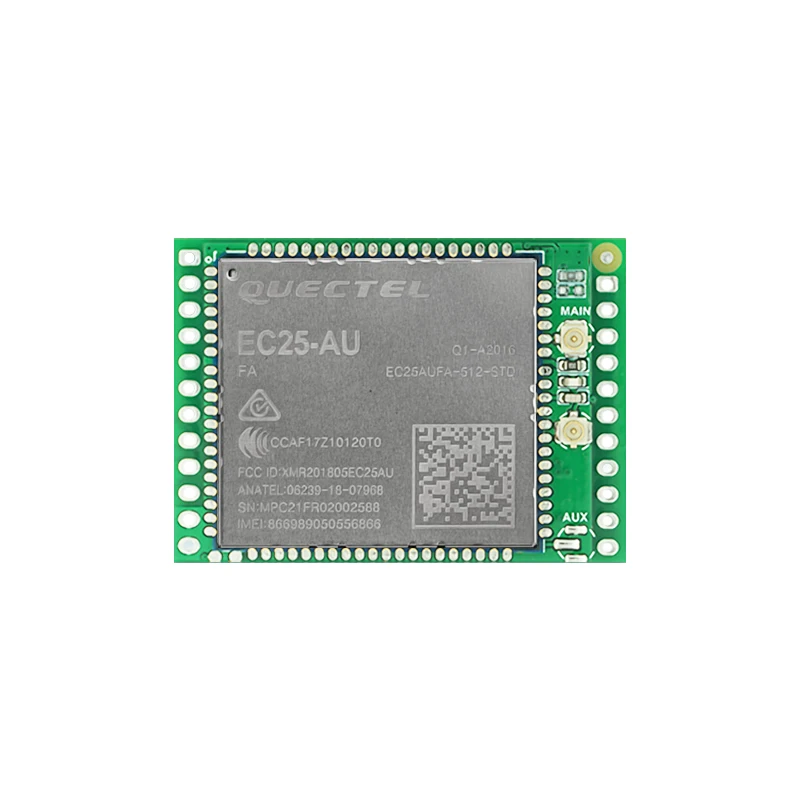 EC25AUFA Quad Development Core Board, Módulo EC25, 512-STD LTE, Módulo CAT4 com GNSS, 4G, EC25AUFA