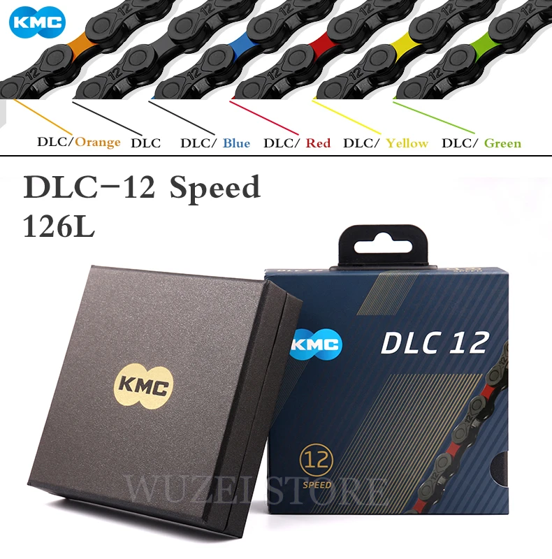 KMC Chain DLC 12 Speed MTB Bike Diamond Chains 126L KMC X12 Speed Chain Mountain Bicycle 12V for Shimano Sram