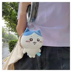 anime Cartoon chiikawa Keyring kawaii Hachiware plush pendant Usachijiy doll School bag pendant accessories Kids Toys Gifts