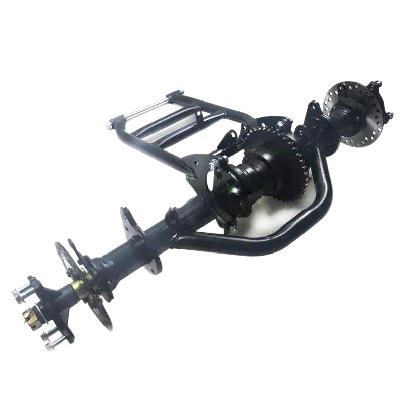 Chain Differential Rear Axle with Dual Disc Brake for Self‑Modified Tricycle Go‑Kart ATV Buggy Accessory
