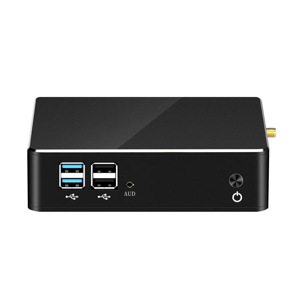 XCY MINI PC j4125 DDR4 1 LAN Reatle 8111H 256G 128G SATA SSD 300Mbps WIFI Windows 10 11 Linux Computer