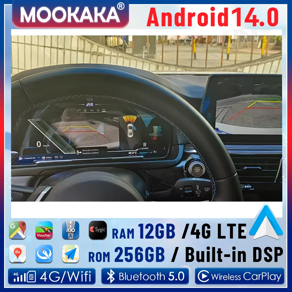 Car Dashboard Digital Cluster For BMW 7 Series F01 F02 F03 2009-2015 Instrument With HUD Meter Screen Auto Speedometer Headunit