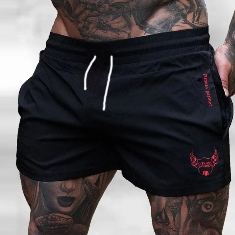 

Sports Fitness Men Shorts High Quality Training Muscle Pants Casual EXercise Loose Shorts Weightlifting Running Summer Shorts