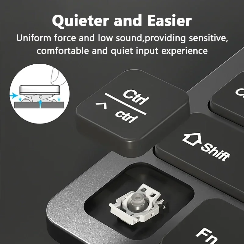 2.4G Bluetooth-compatible Wireless Keyboard Mouse Combo Slient Gaming Keyboard Mouse For iPad Tablet Macbook Pro Laptop PC Gamer