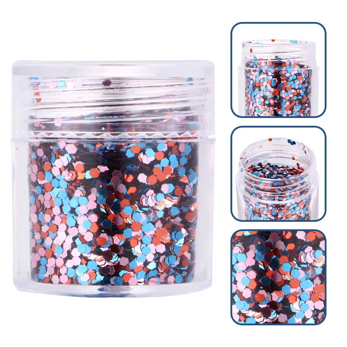 16 Boxes Manicure Sequins Mix Colors Sparkling Nail Art Chips for Fun Handmade Manicure Nail Decoration Glitter Set