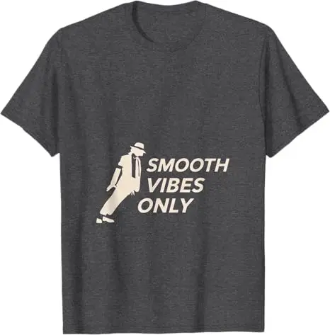 MJ-Theme - Leanin' T-Shirt Y2k Comic Dancing Graphic Saying Tee Smooth Vibes Streetwear-Kleidung Neuartiges Geschenk für Damen und Herren – Detail 4