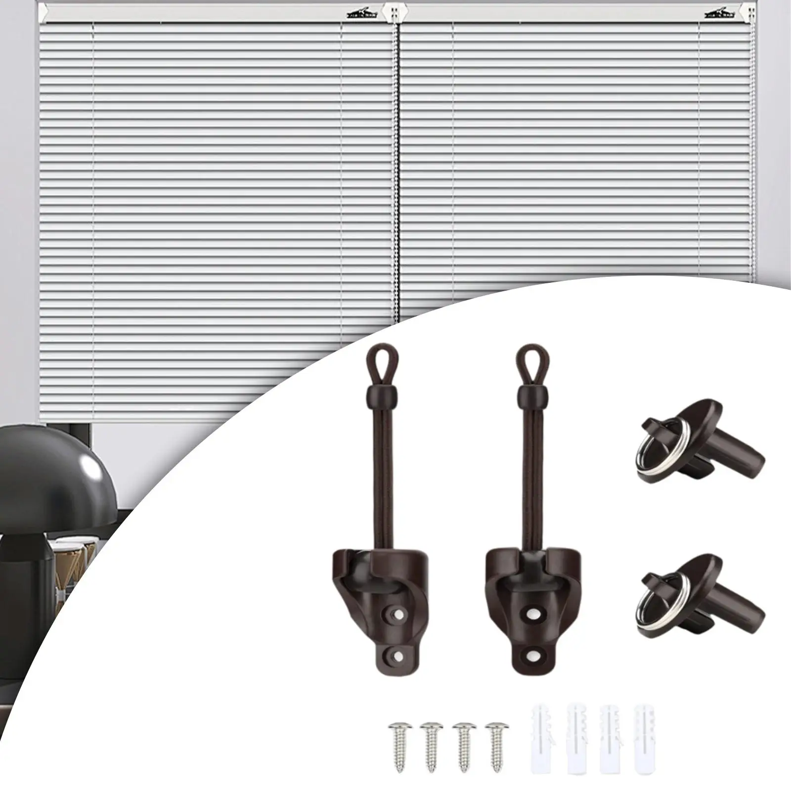 Bungee Kit and End Cap Curtain Holders Replace Set of 2 Equipment Repair Weather