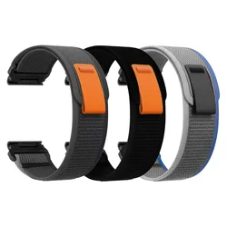 QuickFit 22mm 26mm Nylon Strap For Garmin Fenix 8 6X 7X Pro/Tactix 8 Epix Pro Gen2 51mm 47mm/Fenix 5 5XPlus Instinct 3 Watchband