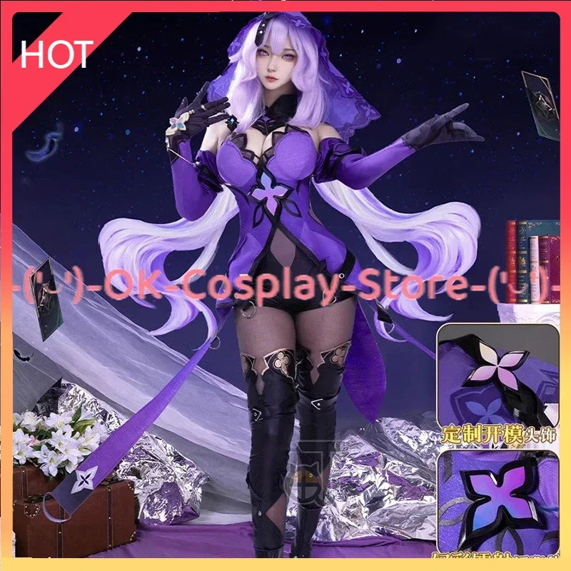 Game Honkai Star Rail Black Swan Cosplay Costum Women Cute Dress Party Suit Halloween Carnival Uniform Custom Made