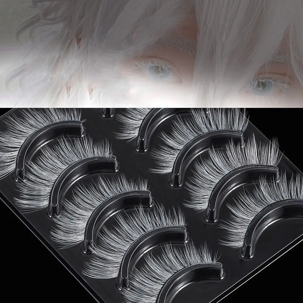 Nieuwe Lange Valse Wimpers Extension Tools Pluizige Witte Valse Wimpers Natuurlijke Cosplay Wimpers Valse Wimpers Kerst Cosplay