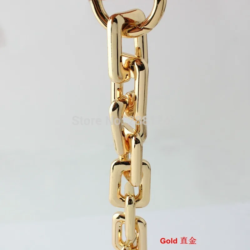 Cadena pesada de aleación de Zinc de 17mm y 24mm para bolsos, piezas de repuesto para manualidades, asas de bolso de nube, accesorio a juego de