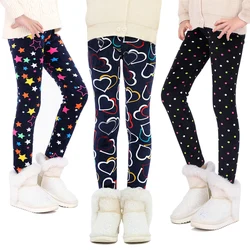 Sheecute Girls Winter warme Hosen Kinder Fleece gefütterte Leggings für 3-11 Jahre scw8101