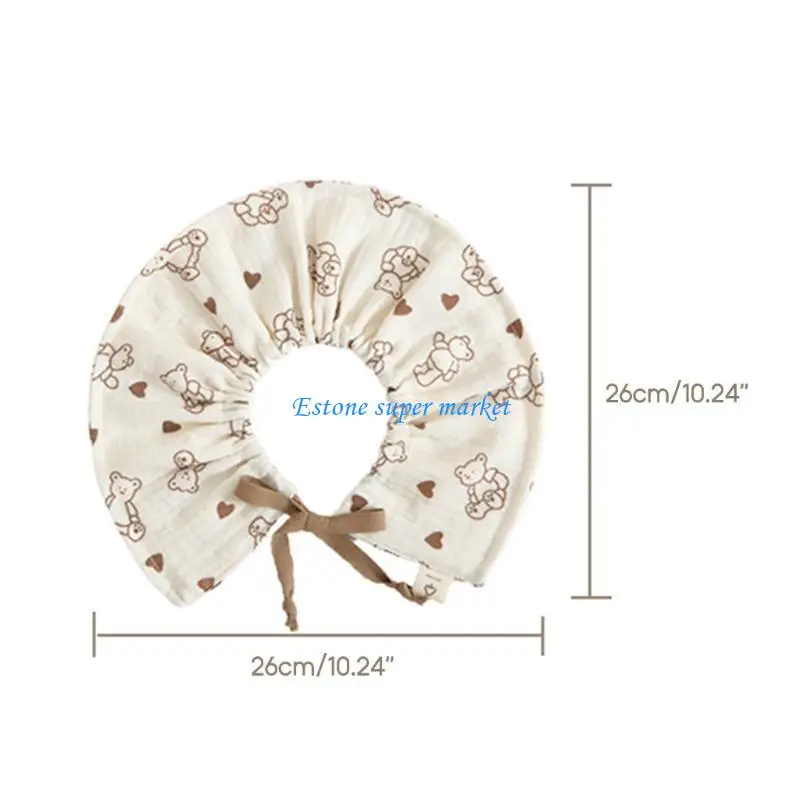 مرايل أطفال على الطراز الكوري 090B مرايل أطفال ناعمة وماصة متعددة الطبقات لسيلان اللعاب والتسنين هدية للأولاد والبنات