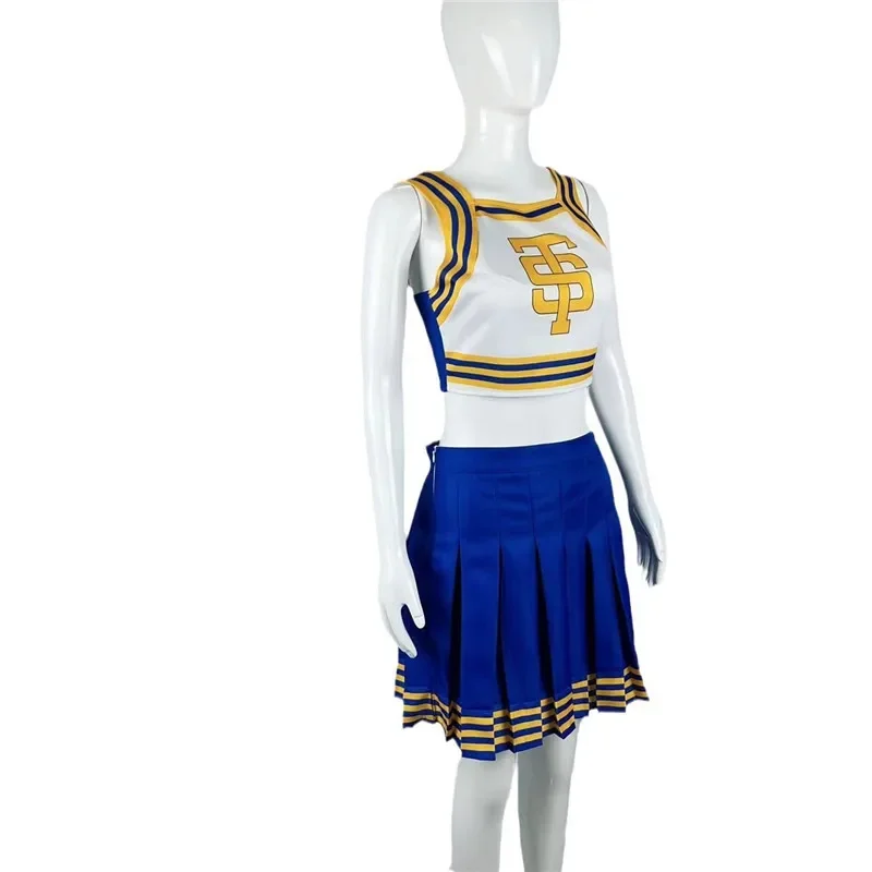 Uniforme de torcida Tay Tay, TS Shake It Off Blue White Cheerleading Outfits da menina, traje de festa de concerto para adultos