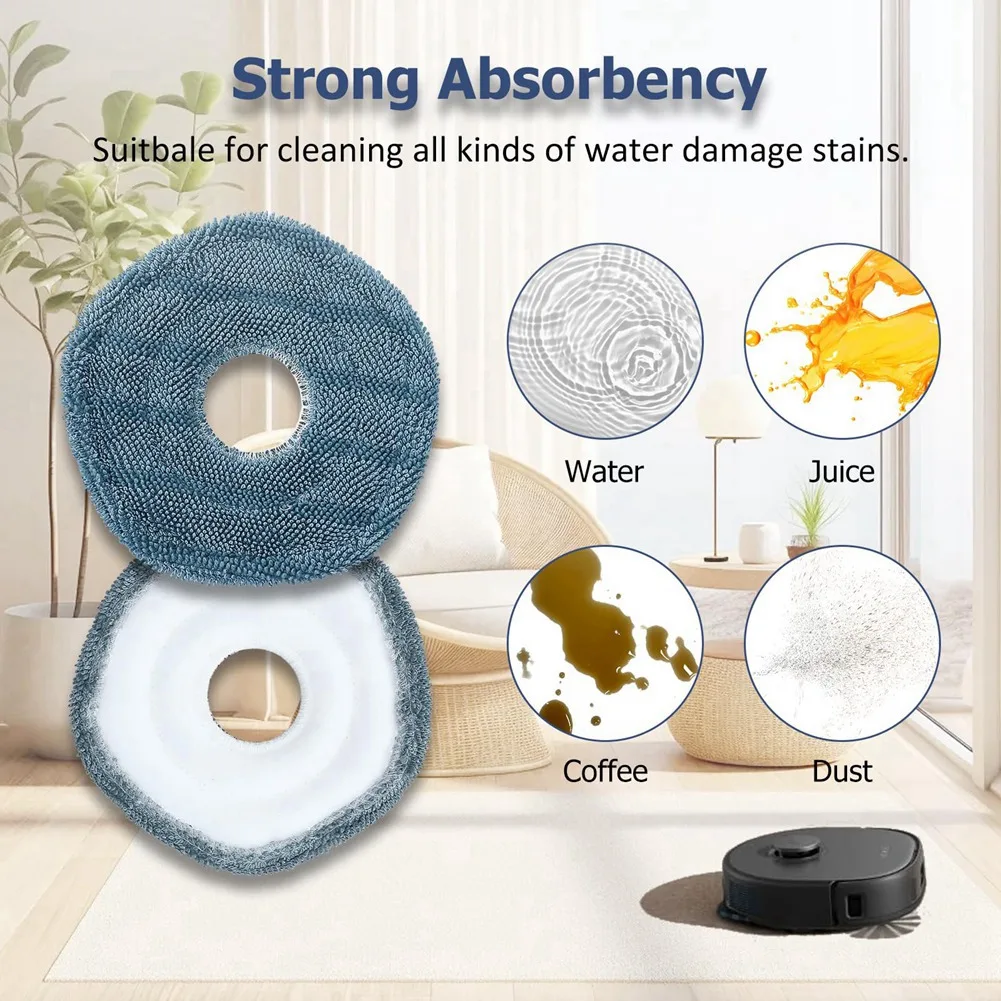 A01M-12-Pack accesorios de repuesto para Robot aspirador bolsas de polvo y almohadillas de fregona para Eufy X10 Pro Omni