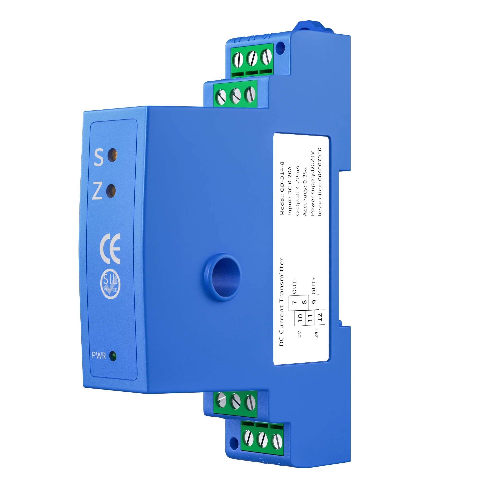 

4-20mA 24V DC Current Transducer DC/AC 0-150A Current Sensor 0-5V 0-10V Three-Terminal Isolated Piercing Current Transmitter