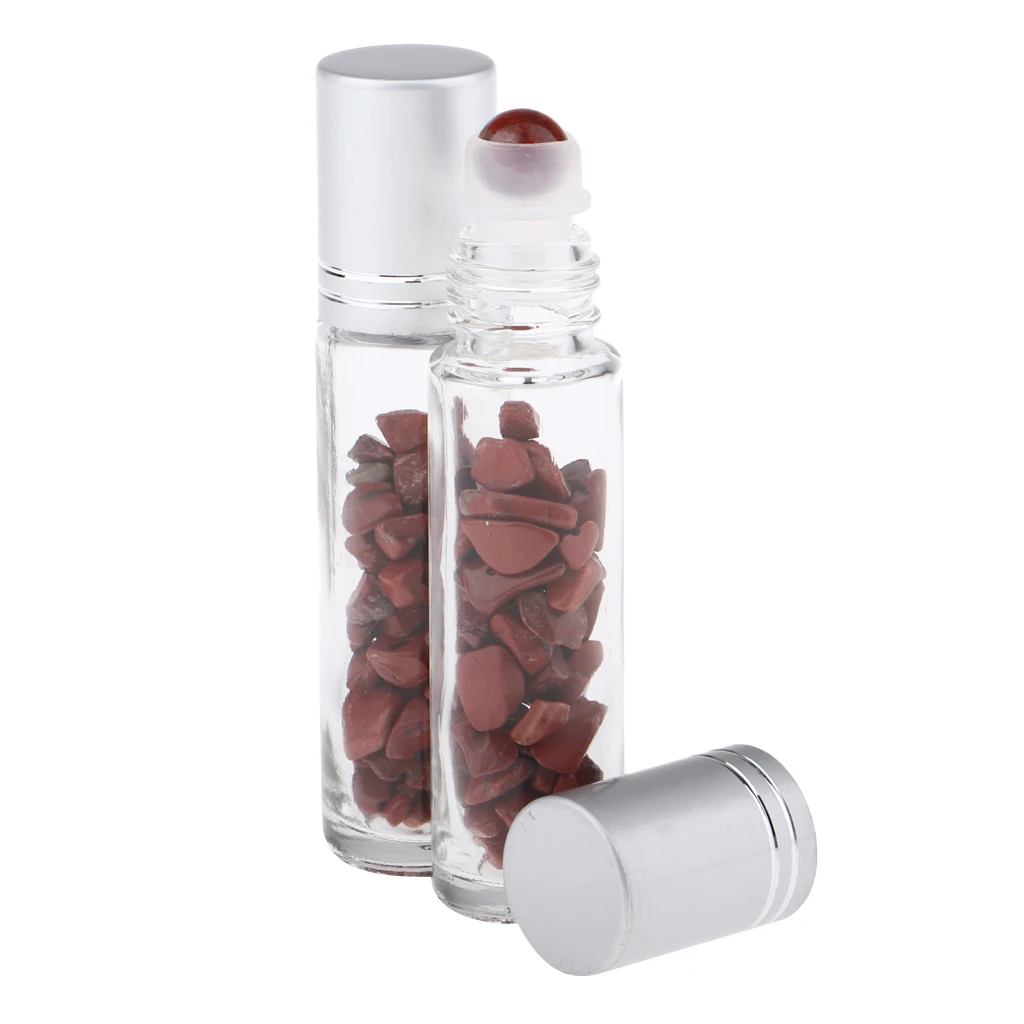 Essential Oil Roll on Bottles 10ml Glass Roller Ball Refillable Bottle Portable Scent Container for DIY Perfume and Massage