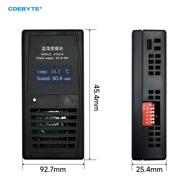 Magnetic-Mount Temperature And Humidity Transmitter CDEBYTE KTH2-E RS485 Modbus Protocol Ethernet Port