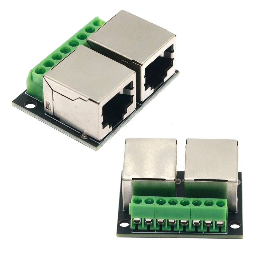 Плата-адаптера-сетевого-порта-rj45-двойной-разъем-rj45-гнездо-на-35-мм-8p-с-клеммной-разводкой-плата-адаптера-сетевого-порта