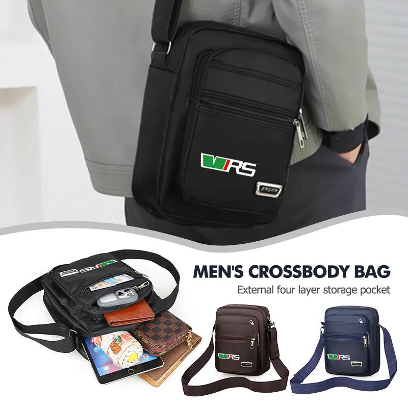 

Car Men's Chest Bag Phone Organizer One Shoulder Crossbody Bag For Skoda VRS Octavia 2 3 Kamiq MK3 Kodiaq Karoq Superb Fabia