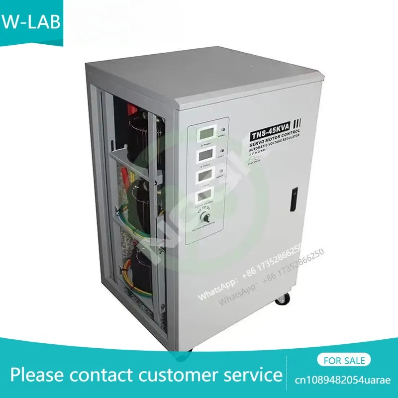 TNS 45KVA 60KVA Vertical Type Servo Motor Type Three Phase Ac Automatic Voltage Stabilizer Regulator