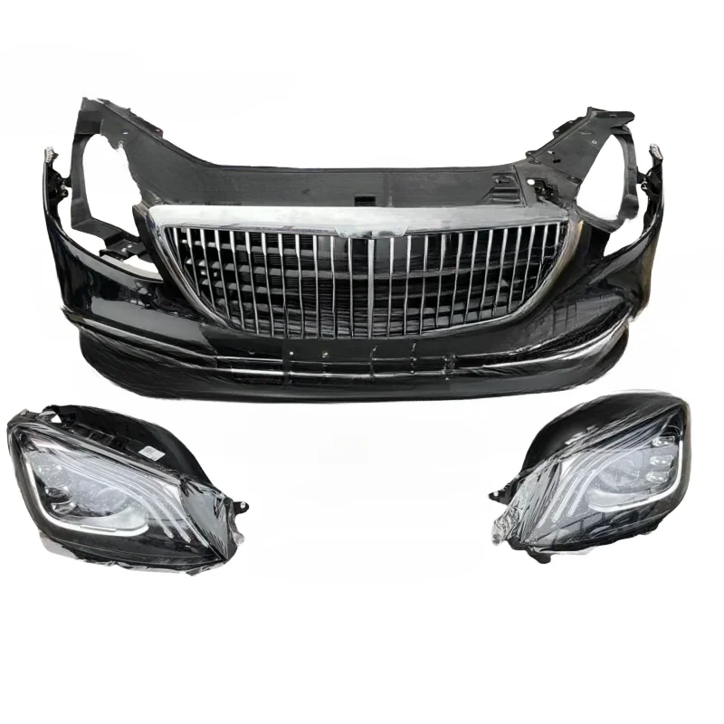 

Новый пластиковый обвес для Mercedes-Benz S-Class W222 Maybach: передний бампер в сборе с фарами