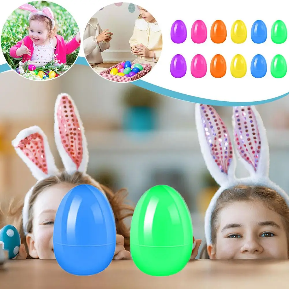 Cute Easter Egg with Rabbit Figure for Kids Easter Birthday Party Basket Pinata Gift Bag Filler Egg Hunt Games Supplies I8H1 - Detail 1