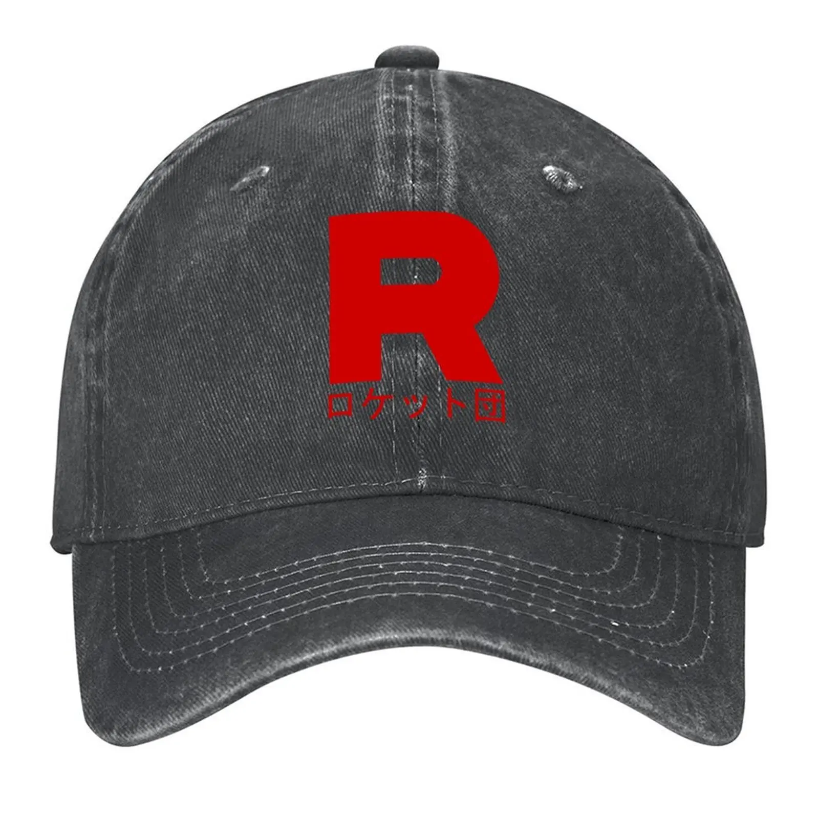 

Team Rocket (Roketto Dan) Baseball Cap Bobble Hat Hip Hop custom Hat hats for men Men Golf Wear Women's