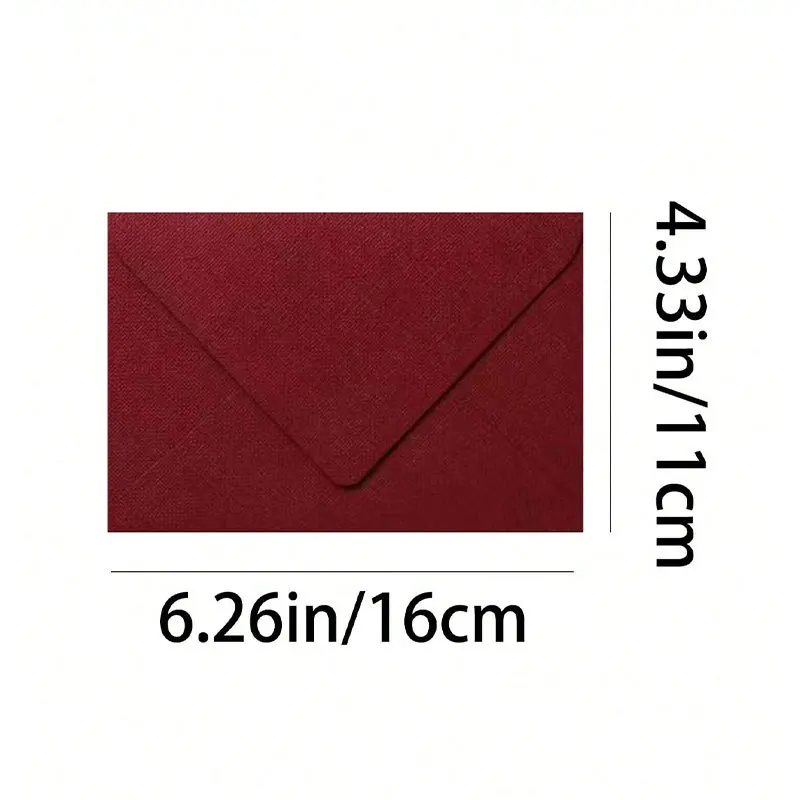 10 Pcs Retro Linen Pattern Envelope Girlfriend Confession Letter High End Business Invitation Postcard Invitation Letter Cover