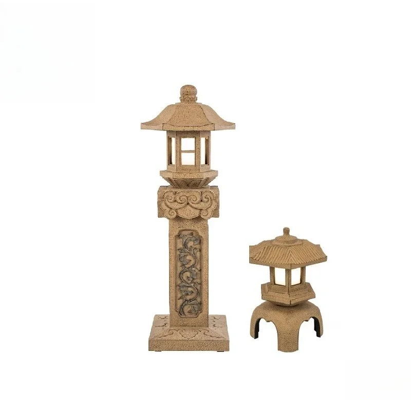 Chinese-style antique garden lights can be plugged in, villa outdoor lights,garden landscaping, floor-to-ceiling retro landscape