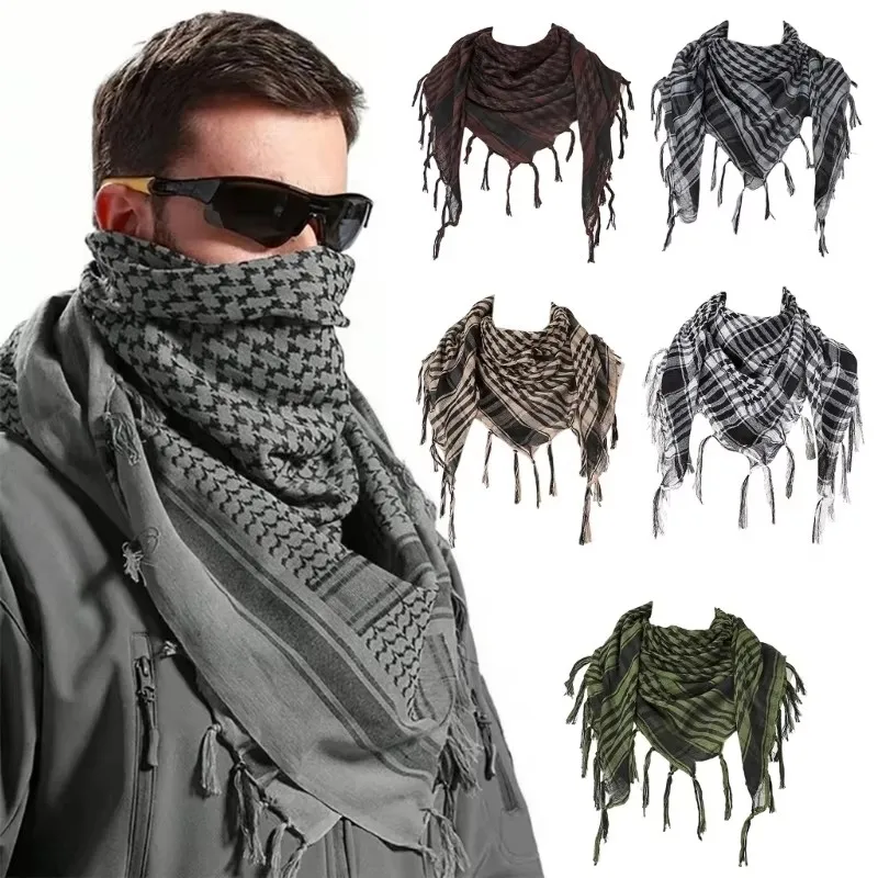 1/2/3pcs Desert Shemagh Scarf Soft Fringed Arab Headscarf Unisex Keffiyeh Bandana Unisex Headwrap Arabian Scarf Head Covering