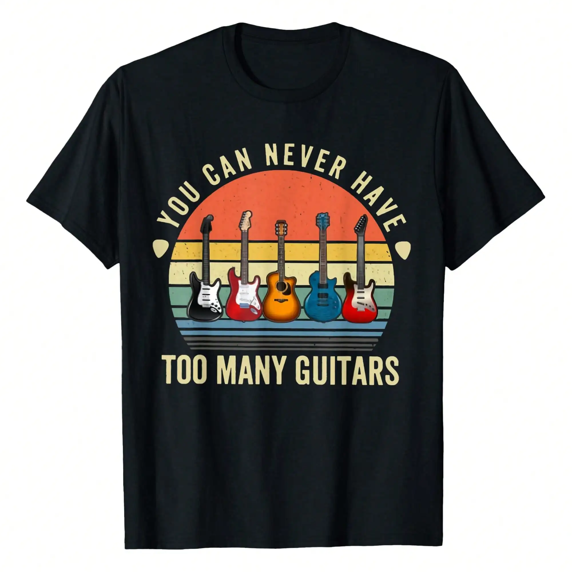 

You Can Never Have Too Many Guitar Shirt For Men Women T-Shirt Tees Short Sleeve Casual Women T Shirts 100% Cotton Tee Shirt Wo