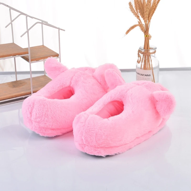 2024 New Cartoon Pig Funny Shoes Girls Lovely Indoor Slippers Ladies Home Shoes Fashion Plush Warm Slippers Women Winter Shoes