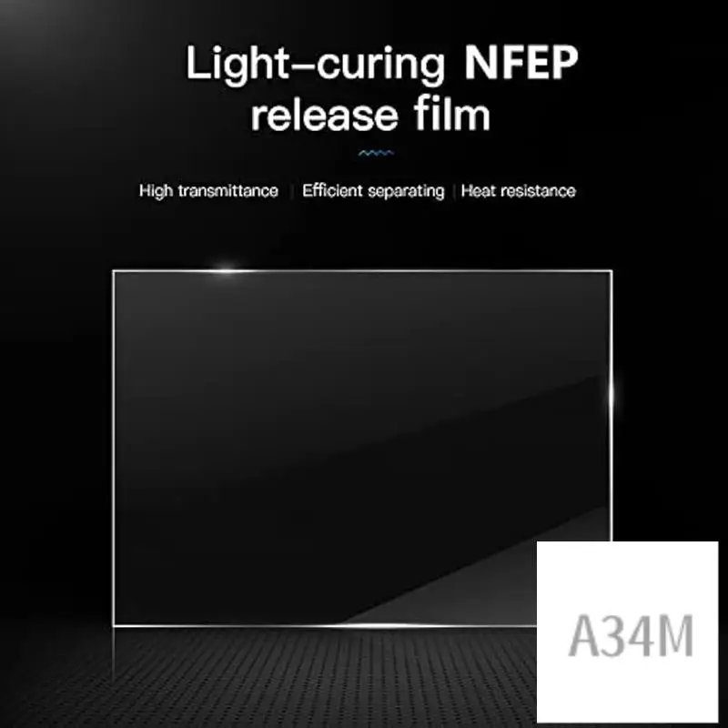 A34M-5PCS FEP 2.0 NFEP فيلم للطابعة ثلاثية الأبعاد، فيلم تحرير لـ Saturn 2، Saturn 3 Ultra، Saturn 4، Aturn 4 Ultra، 290X210x0.127Mm
