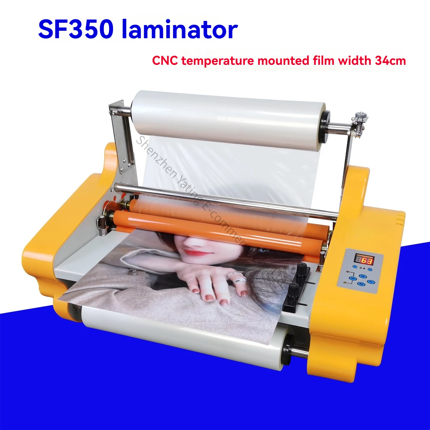 Electric Laminating Machine Small Double-sided Electric Advertising Cover Photo Album 350 Laminating Peritoneal Machine view 4