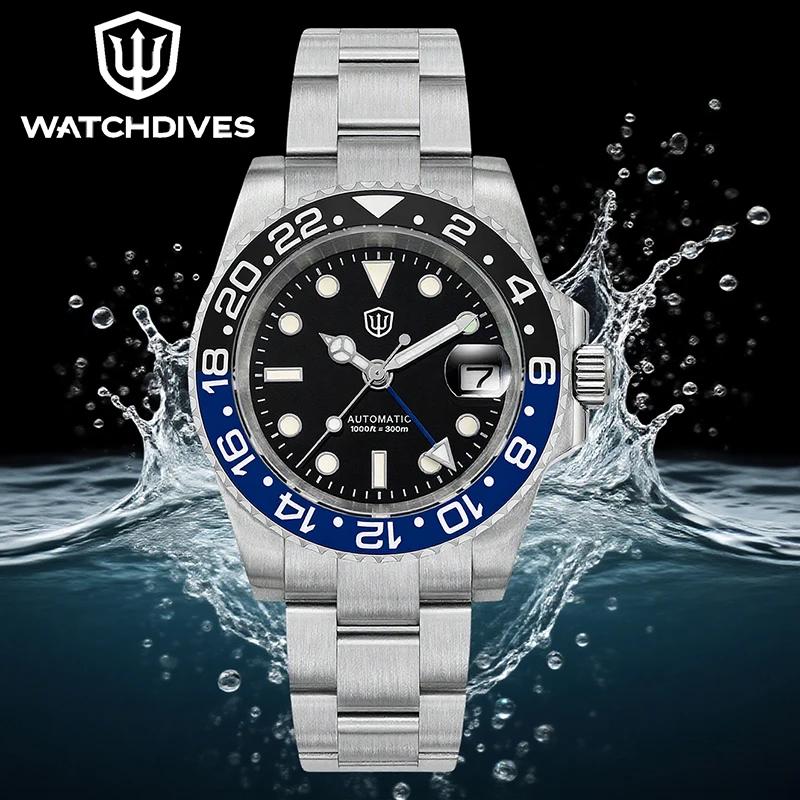 

Watchdives WD16760 V2 Кварцевые часы BGW9 Светящиеся мужские часы с сапфировым стеклом NH34 Механизм 300 м Водонепроницаемые винтажные часы