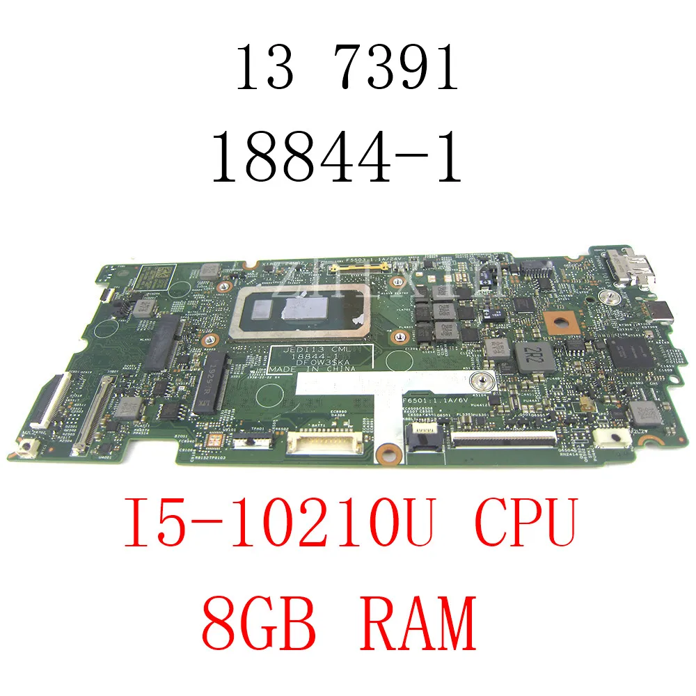 For DELL 13 7391 Laptop Motherboard with I5-10210U CPU 8GB RAM CN-0PKNWK 0PKNWK PKNWK 18844-1 mainboard full Test