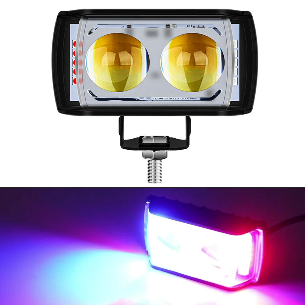 Compact Design High Low Beam Light Lightweight Construction Reliable Outdoor Use High Low Beam Motorcycle Work Light
