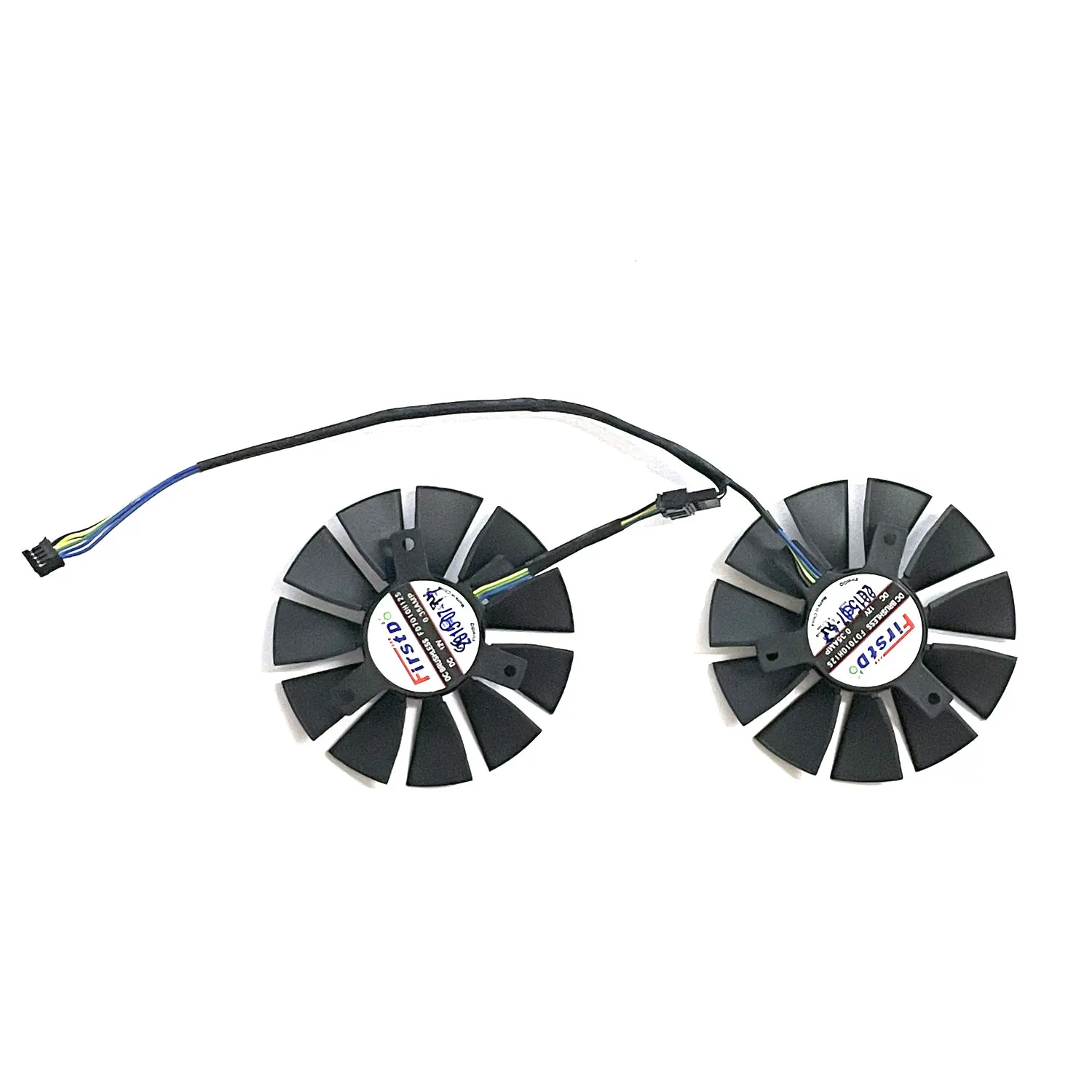 

Вентилятор охлаждения для видеокарт ASUS STRIX GTX 960 950 750TI 1060 1050TI, T128010SH FD7010H12S, 4PIN, 75 мм, вентилятор GPU