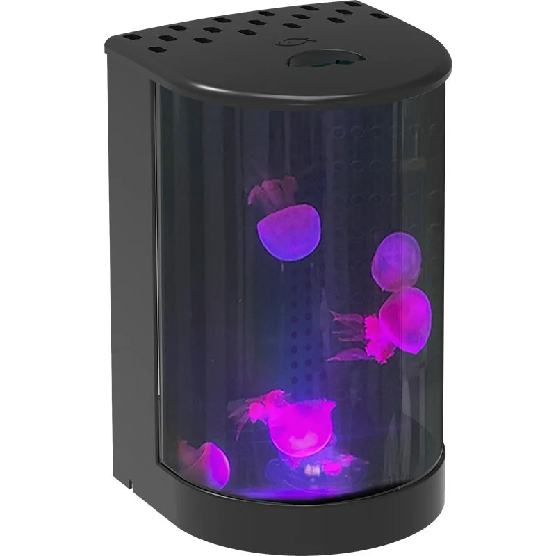 Semicircular Desktop Mini Water Tank Small Indoor Ornamental Aquarium Display Equipment