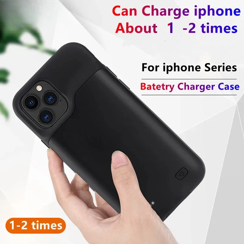 For IPhone 15 Pro Max 13 14 Pro 12 Mini Power Bank Charging Charger Cover for IPhone XS Max XR Plus  Battery Case