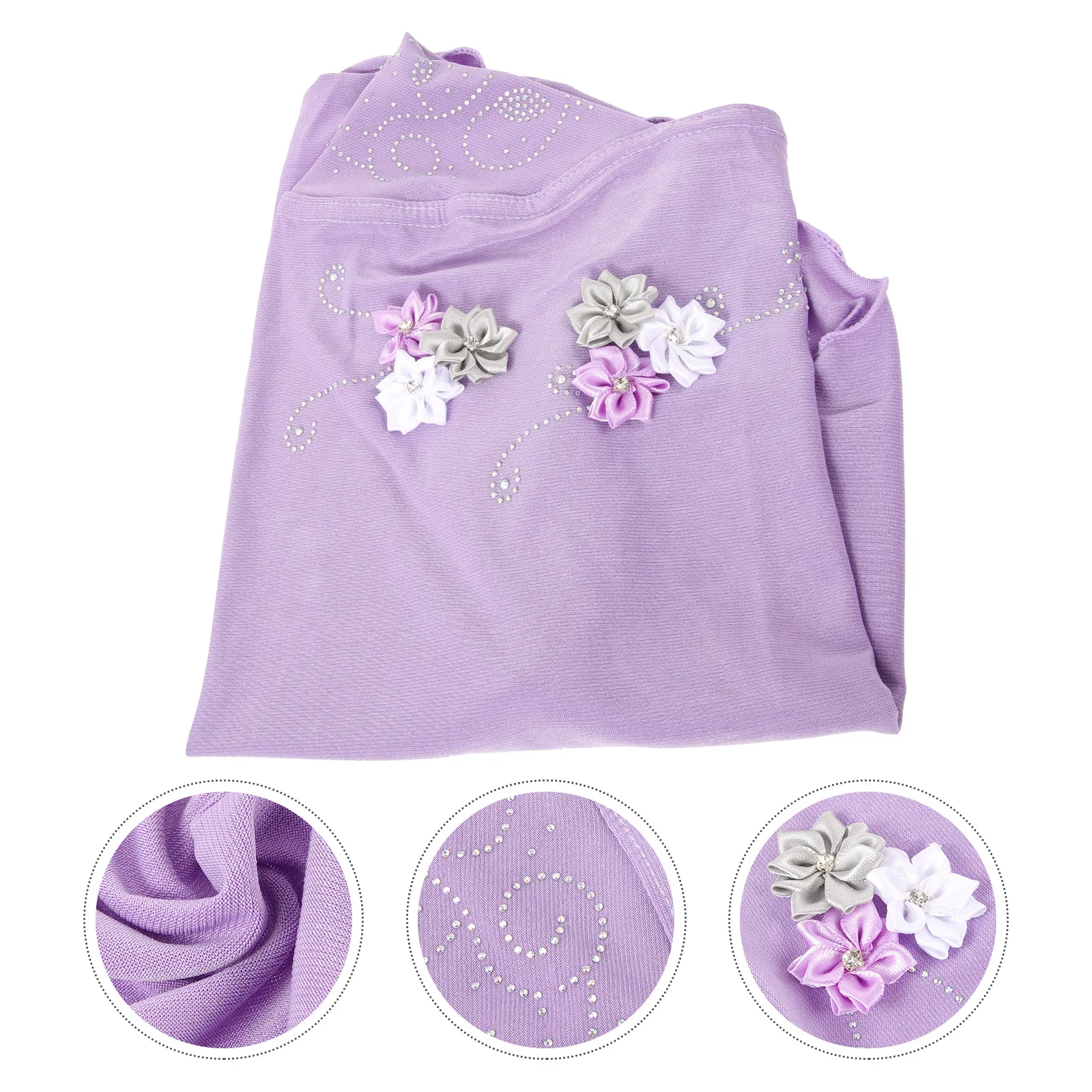 

Cotton Muslim Hijab Undercap For Women Cute Flower Design Breathable Comfortable Lightweight Headscarf Turban Cap Arab Hat Full