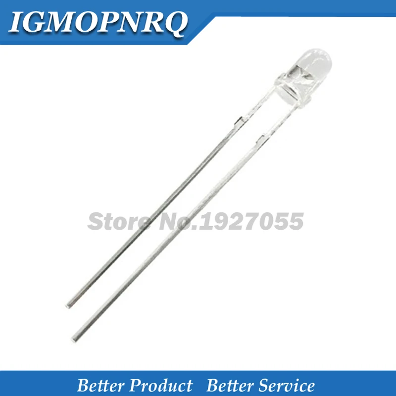 100PCS F3 F5 3MM 5MM 940nm LEDs infrared emitter and  receiver  Infrared to tube For arduino