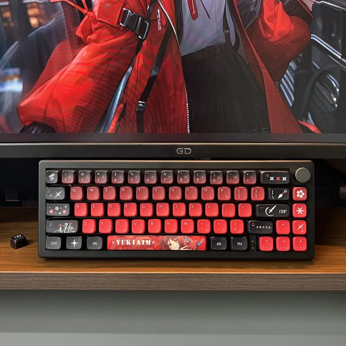 

Набор 122-клавишных колпачков для клавиш Yukaim, реплика Snow Sakura PBT Dye-Sub, колпачки для клавиатуры в стиле аниме, колпачки для клавиш с профилем MDA для механической клавиатуры, подарок