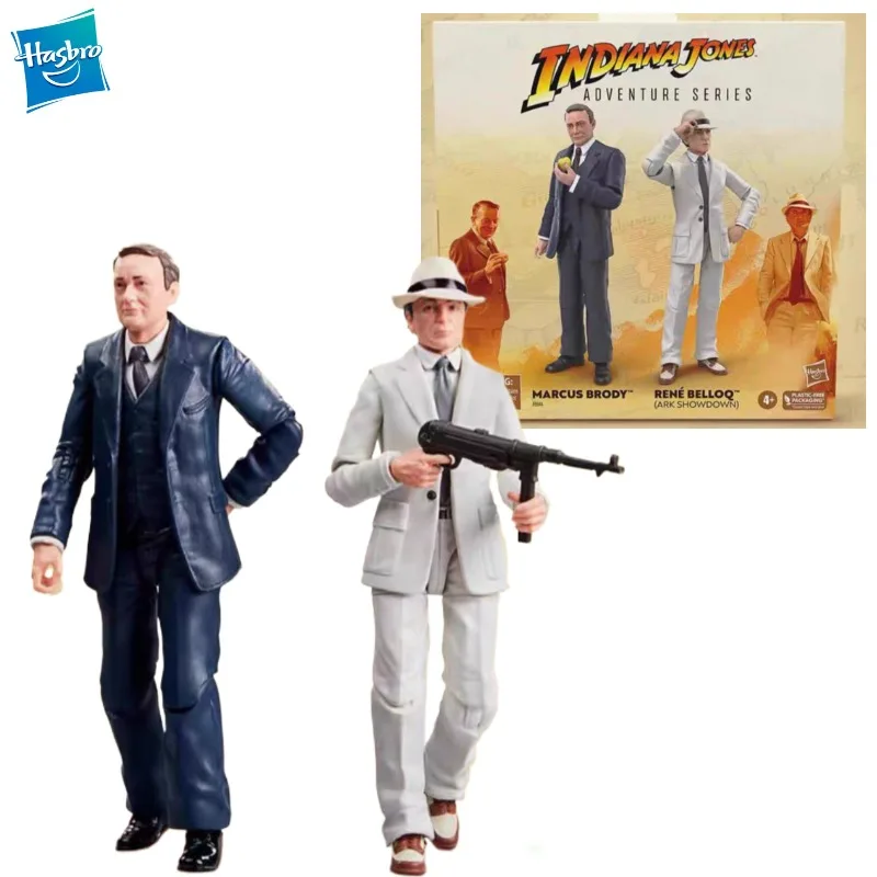 New Original Hasbro INDIANA JONES Adventure Series Marcus Brody & Ren Belloq (Ark Showdown)  Action Figure Model Toys