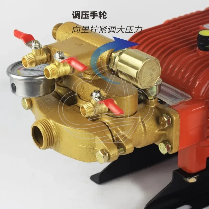 Automatic Agricultural High Pressure Three Cylinder Plunger Pump Self Priming Water Pump
